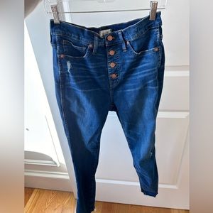 Like New- Madewell 10 “ High Rise Skinny Jeans